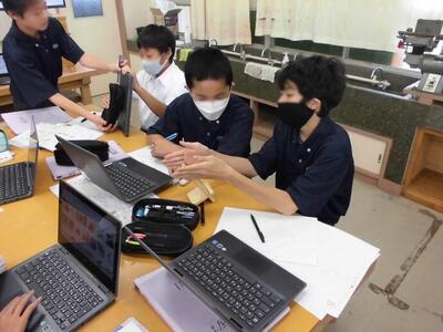 1年技術の授業