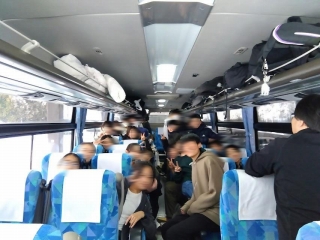 スキー移動教室1日目