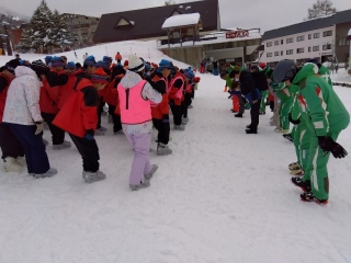 スキー移動教室1日目