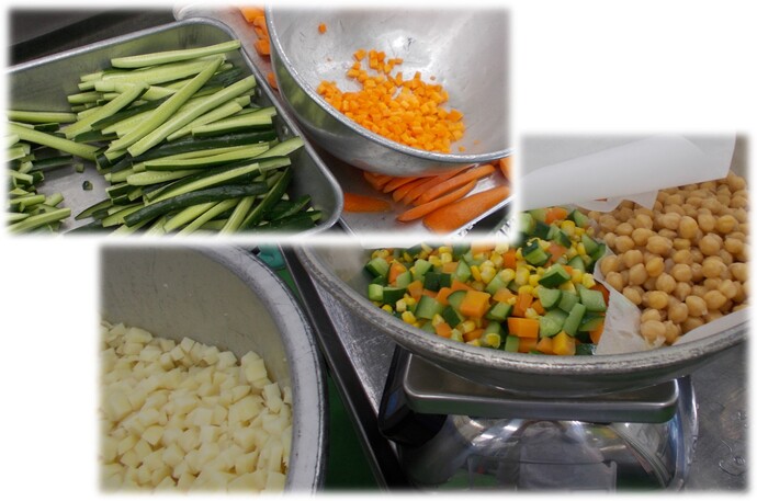 マセドアンサラダ調理写真