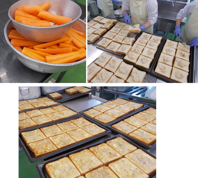 ツナポテトトーストの調理写真