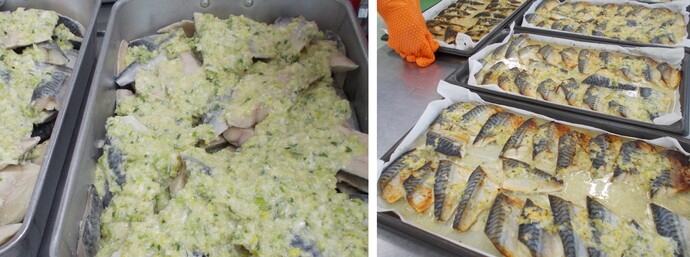 鯖の塩こうじ焼き調理写真