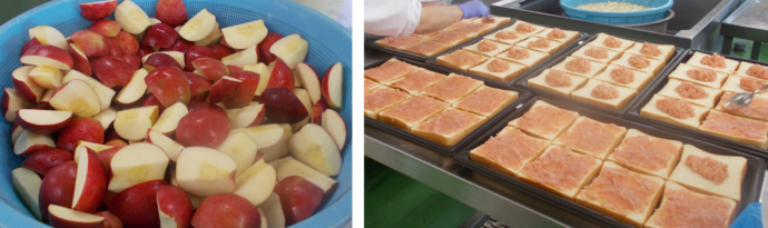 アップルトースト調理写真