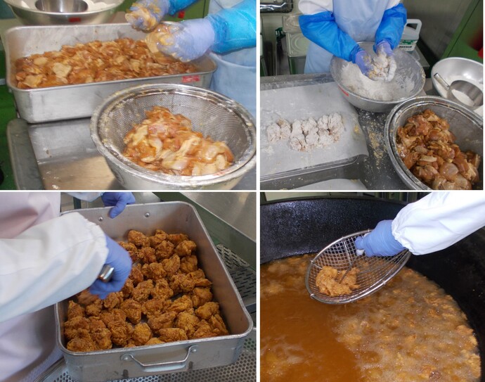 から揚げ調理写真