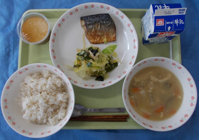 2月6日給食の写真