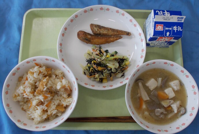2月12日給食の写真