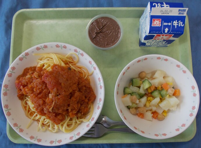 2月13日給食の写真