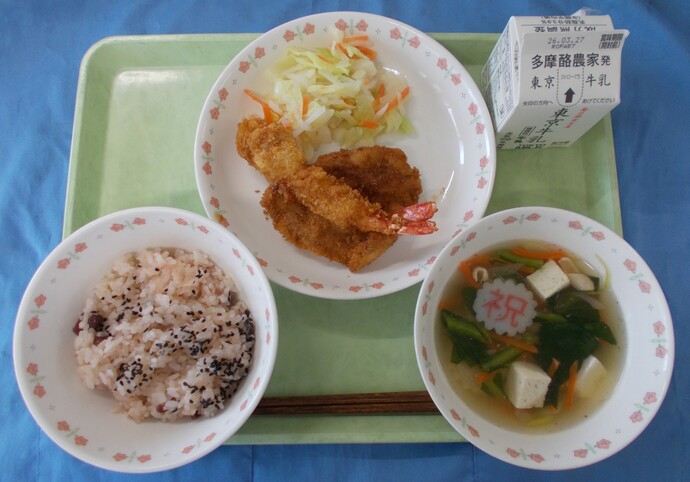 3月17日給食の調理写真