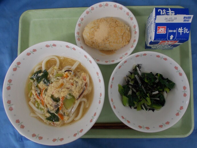 3月18日給食の写真
