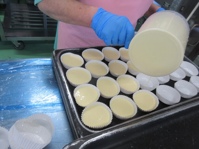 チーズケーキを焼く前