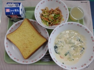 清瀬第四中学校で提供した献立です。