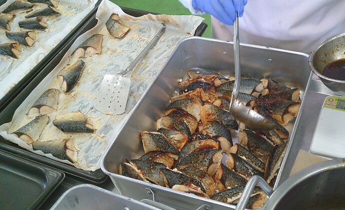 さばの梅焼き調理写真