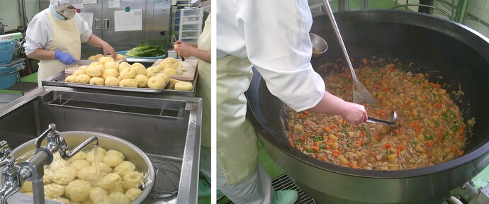 肉じゃが調理写真