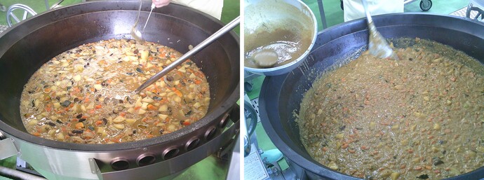 カレーライス調理写真