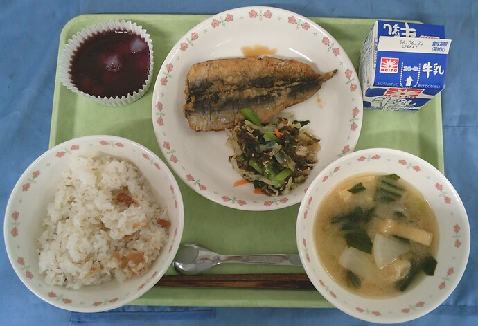 6月15日給食の写真