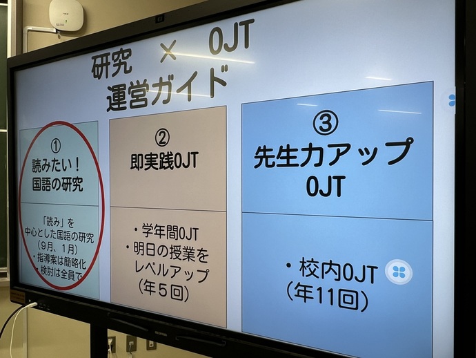 校内研修会(学び高め合う先生方)